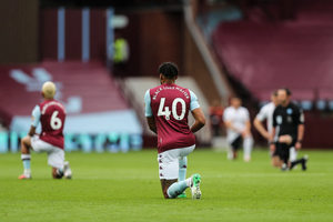 Aston Villa Players Take a Knee in Support of Black Lives Matter Campaign
