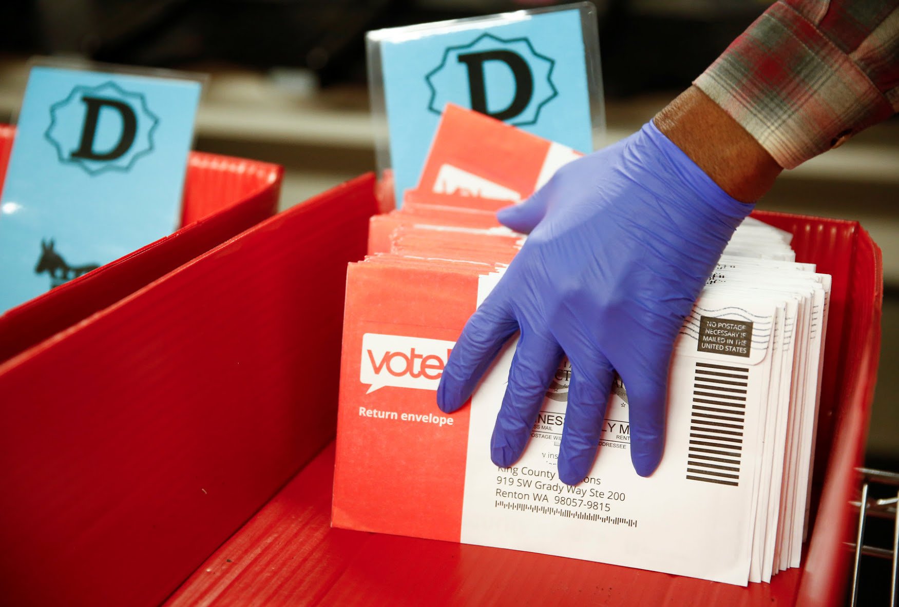 Voting Ballots being Organized 